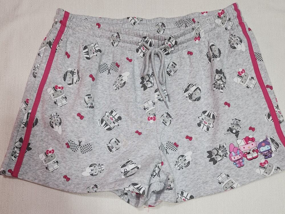 Hello kitty racing fleece short women's X-Large